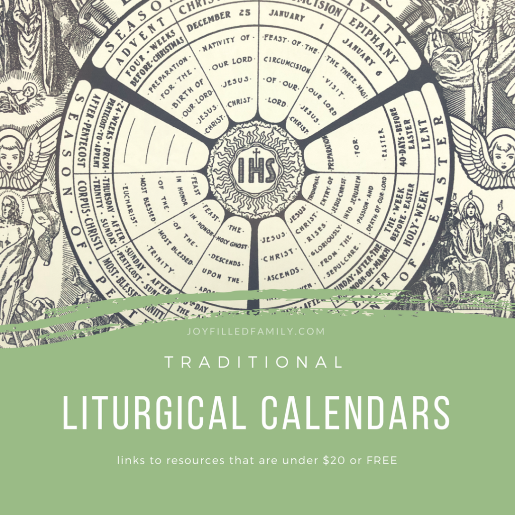Traditional Catholic Calendars {FREE to under 20}