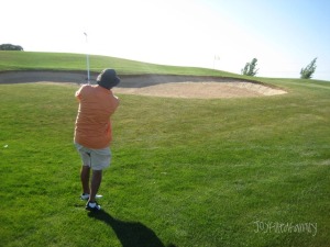 dad golfing on father's day