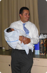 dad and g and baptism