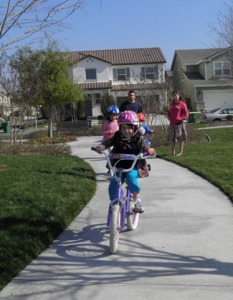 clare riding 2 wheels