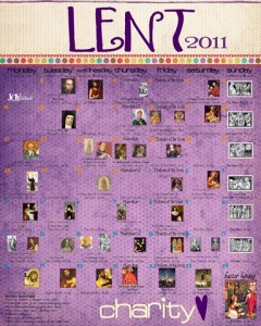JOYfilledfamily Lenten Calendar 2011 16x20