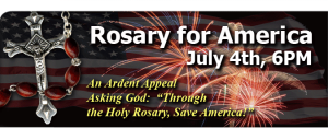 Pledge to pray the Rosary for America on July 4th.