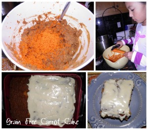 Grain Free Carrot Cake collage
