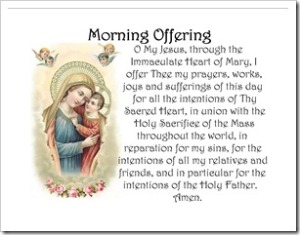 Mary with Child Jesus - Morning Offering Pillow Case Image