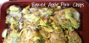 baked apple pork chop