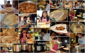 tamales collage