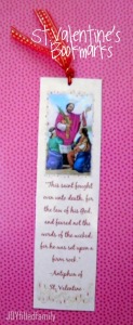 st valentine's bookmarks