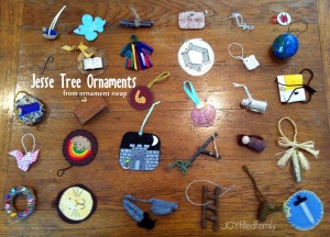 Jesse Tree ornaments - swap