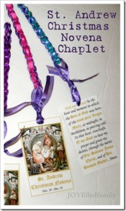Christmas Novena Chaplet with prayer card