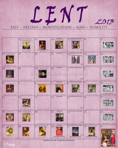 Purple 2013 Lenten Calendar EO