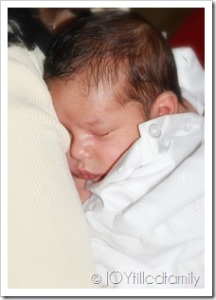 Baptism Reception - sleeping baby IMG_0702