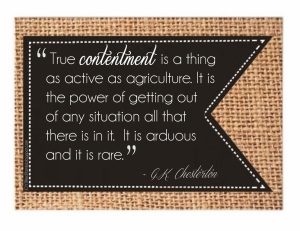 True Contentment - JOYfilledfamily Word of the Year 2014