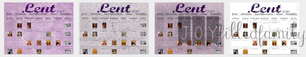 Lent Calendars