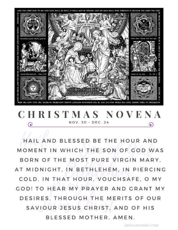 Christmas Novena Printables & Social Media Reminders