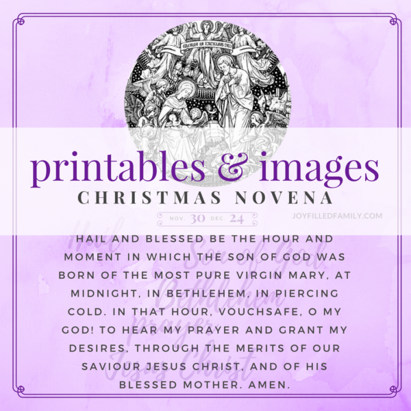 St. Andrew Christmas Novena Printables